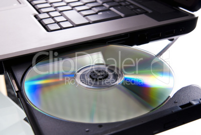 Laptop und CD