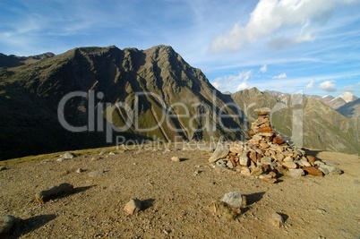 Steine im Gebirge