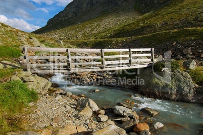 Brücke über Bergbach