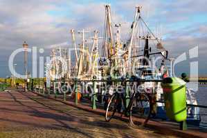 Fahrrad an der Pier