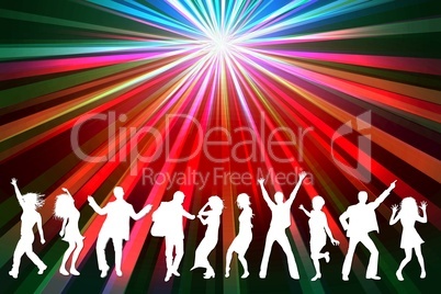 tanzende Menschen in der Disco