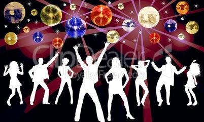 tanzende Menschen in der Disco