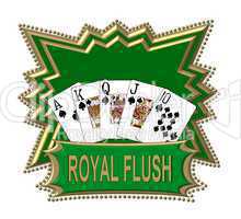 Poker Royal Flush Logo freigestellt