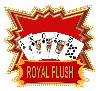 Poker Royal Flush Logo freigestellt