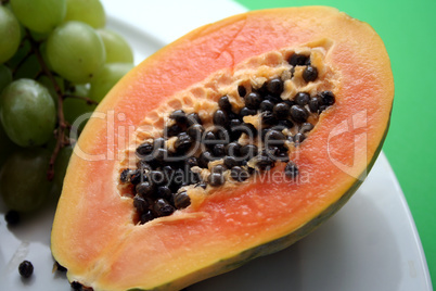 Frische Papaya