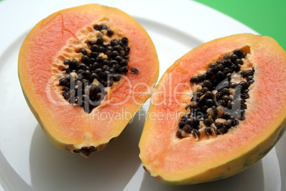 Frische Papaya