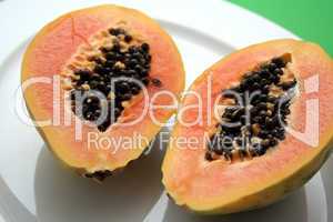 Frische Papaya