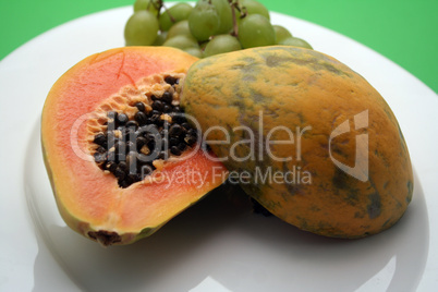 Frische Papaya