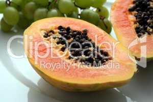 Frische Papaya