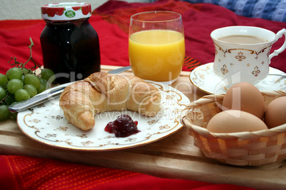 Frühstücken im Bett