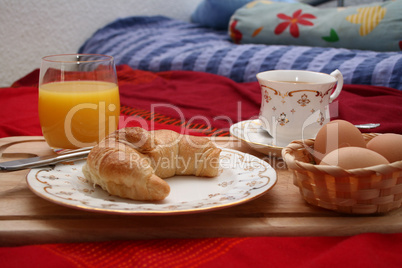 Frühstücken im Bett