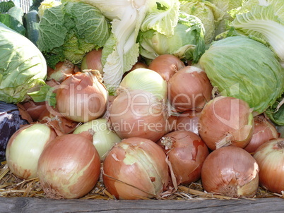 Gemüse auf einem Markt