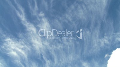 Wispy clouds time lapse