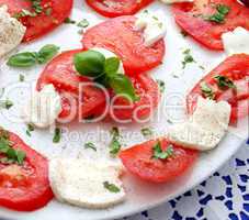 Tomaten und Mozarella