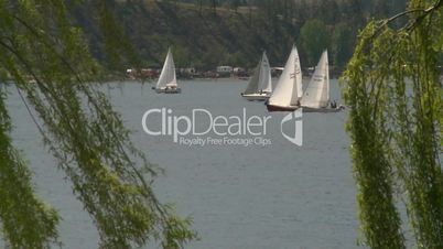 Sail boats on lake 1