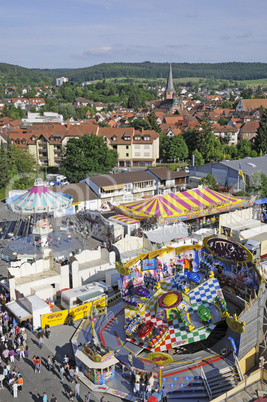 Jahrmarkt von oben