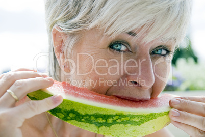 Melone essen