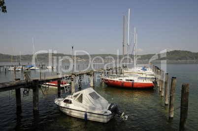 Bootshafen in Bodman am Bodensee