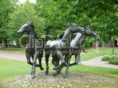 Pferdeskulptur in Aurich