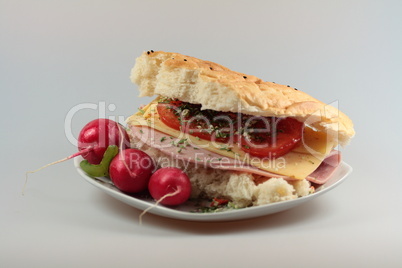 Sandwich mit Deckel