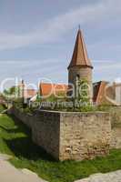 historische Stadtmauer in Franken