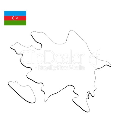 Landkarte Aserbaidschan