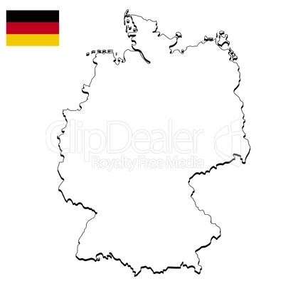 Landkarte Deutschland