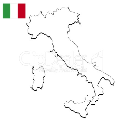 Landkarte Italien: Lizenzfreie Bilder und Fotos