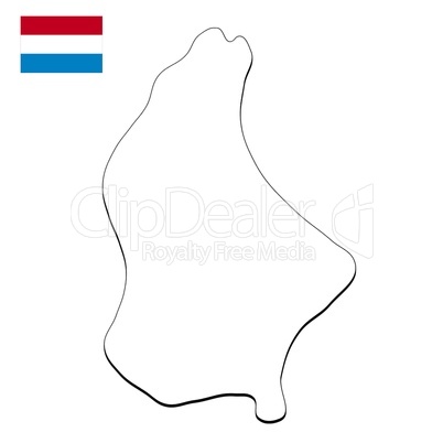 Landkarte Luxemburg