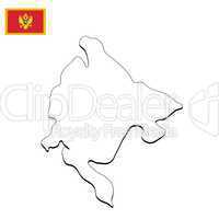 Landkarte Montenegro