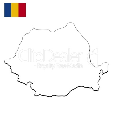 Landkarte Rumänien