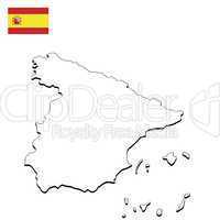 Landkarte Spanien