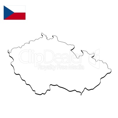 Landkarte Tschechische Republik