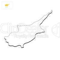 Landkarte Zypern
