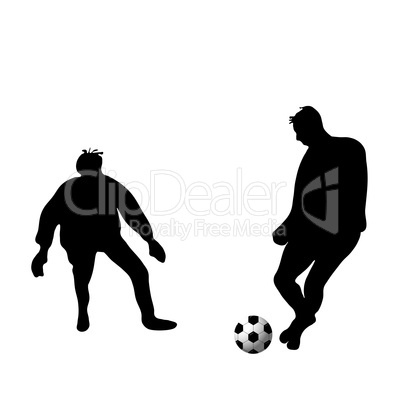 Silhouette Fussball