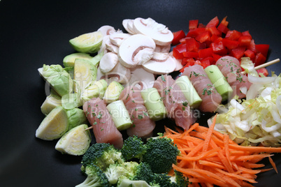 Fleisch mit Gemüse
