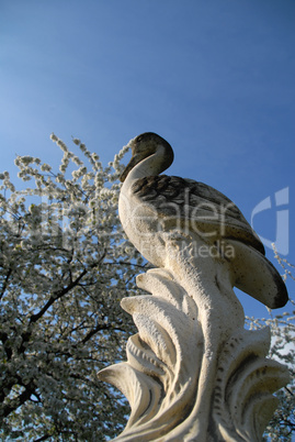 Reiherskulptur