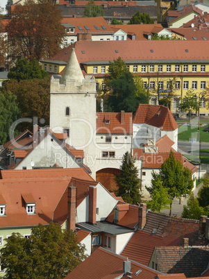 Blick zum Marientor in Naumburg