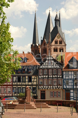 Obermarkt und Marienkirche in Gelnhausen