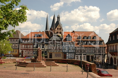 Obermarkt und Marienkirche in Gelnhausen