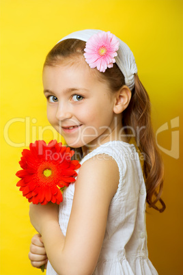 Mädchen mit Blume 2