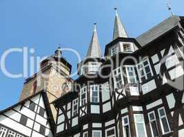 Rathaus und Kirche in Alsfeld