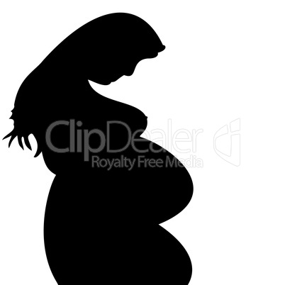 Silhouette Schwangere