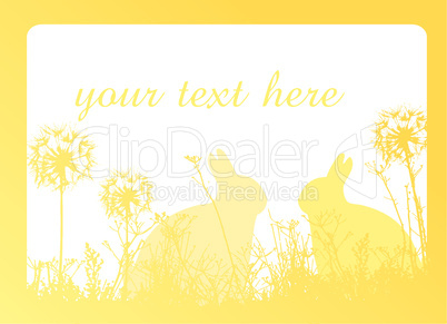Easter background yellow