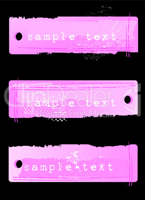 grunge tags pink