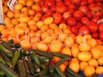 Obst auf einem Markt