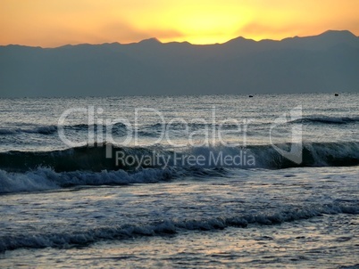 Abend an einem Strand bei Side