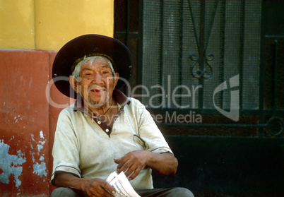 Alter Mann, Südamerika
