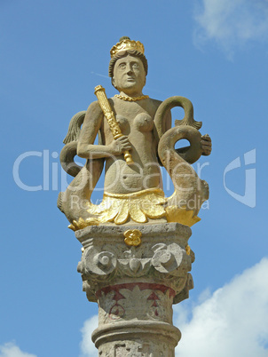 Brunnenfigur in Rothenburg