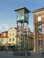 Uhrturm am Marktplatz in Gunzenhausen